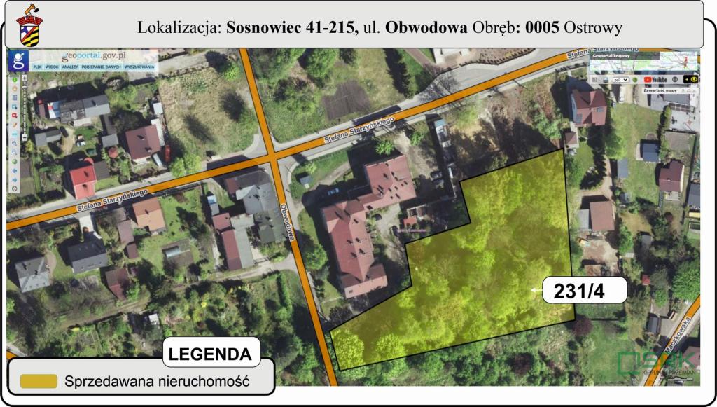Działka inwestycyjna 4546&nbsp;m², Sosnowiec, Obwodowa - zdjęcie 1
