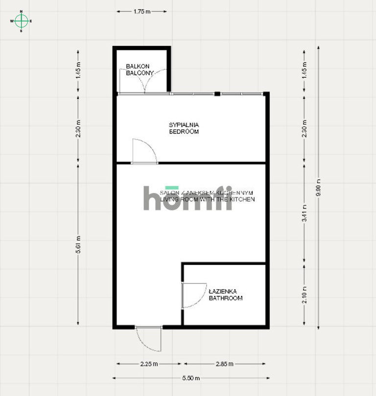 Mieszkanie 44 m², Kraków, Grzegórzki, św. Łazarza - zdjęcie 17