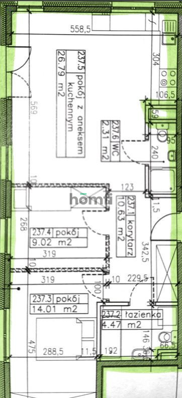 Mieszkanie 67,23 m², Kraków, Prądnik Biały, ks. Józefa Meiera - zdjęcie 17