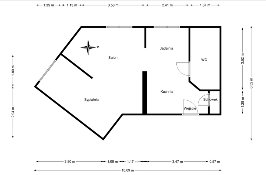 Mieszkanie 45&nbsp;m², Katowice, Śródmieście, Barbary - zdjęcie 16
