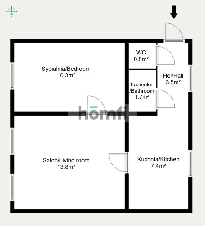 Mieszkanie 37,5 m², Gdańsk, Siedlce, Szara - zdjęcie 19