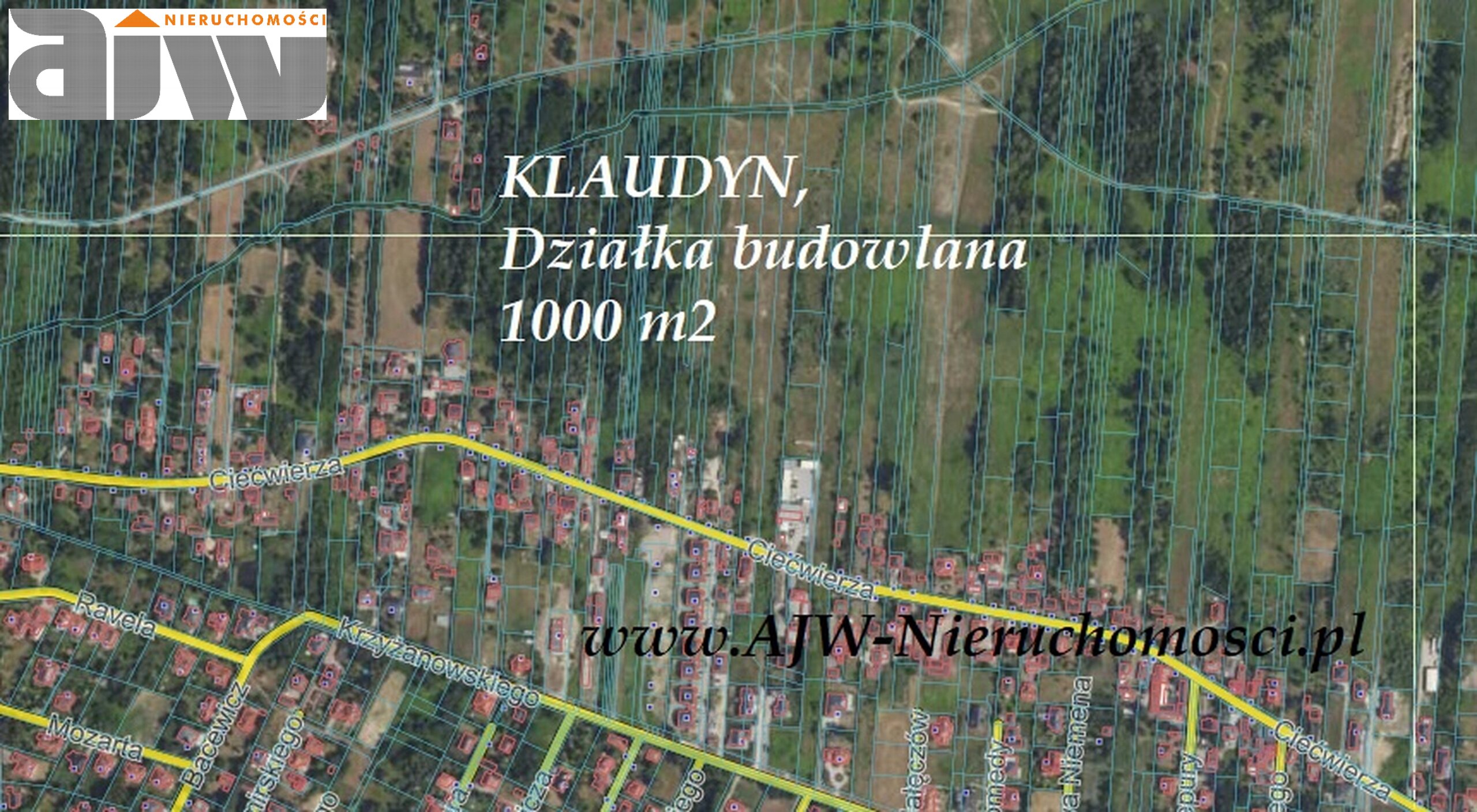 Klaudyn działka 1000 m2 - zdjęcie 1