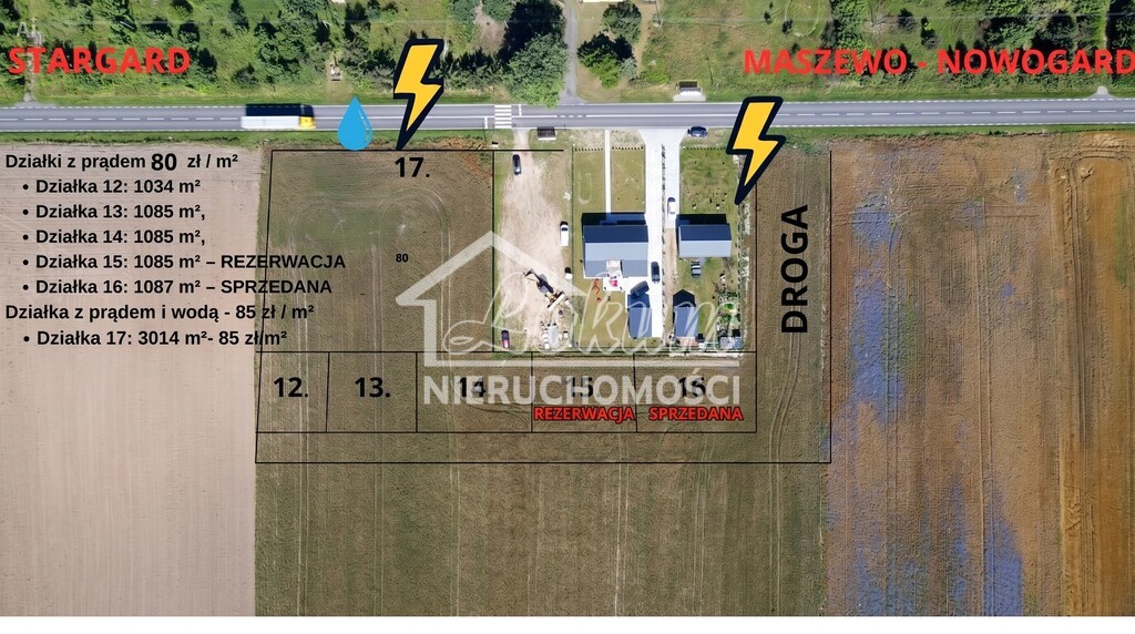 Działka budowlana 1482&nbsp;m², Grabowo - zdjęcie 3