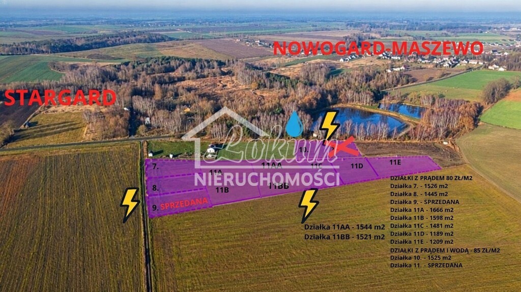 Działka budowlana 1482 m², Grabowo - zdjęcie 2
