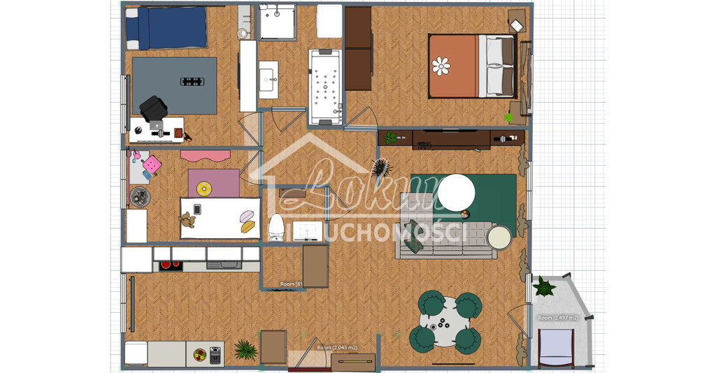 Mieszkanie 78,7&nbsp;m², Szczecin, Zdroje, Torfowa - zdjęcie 14