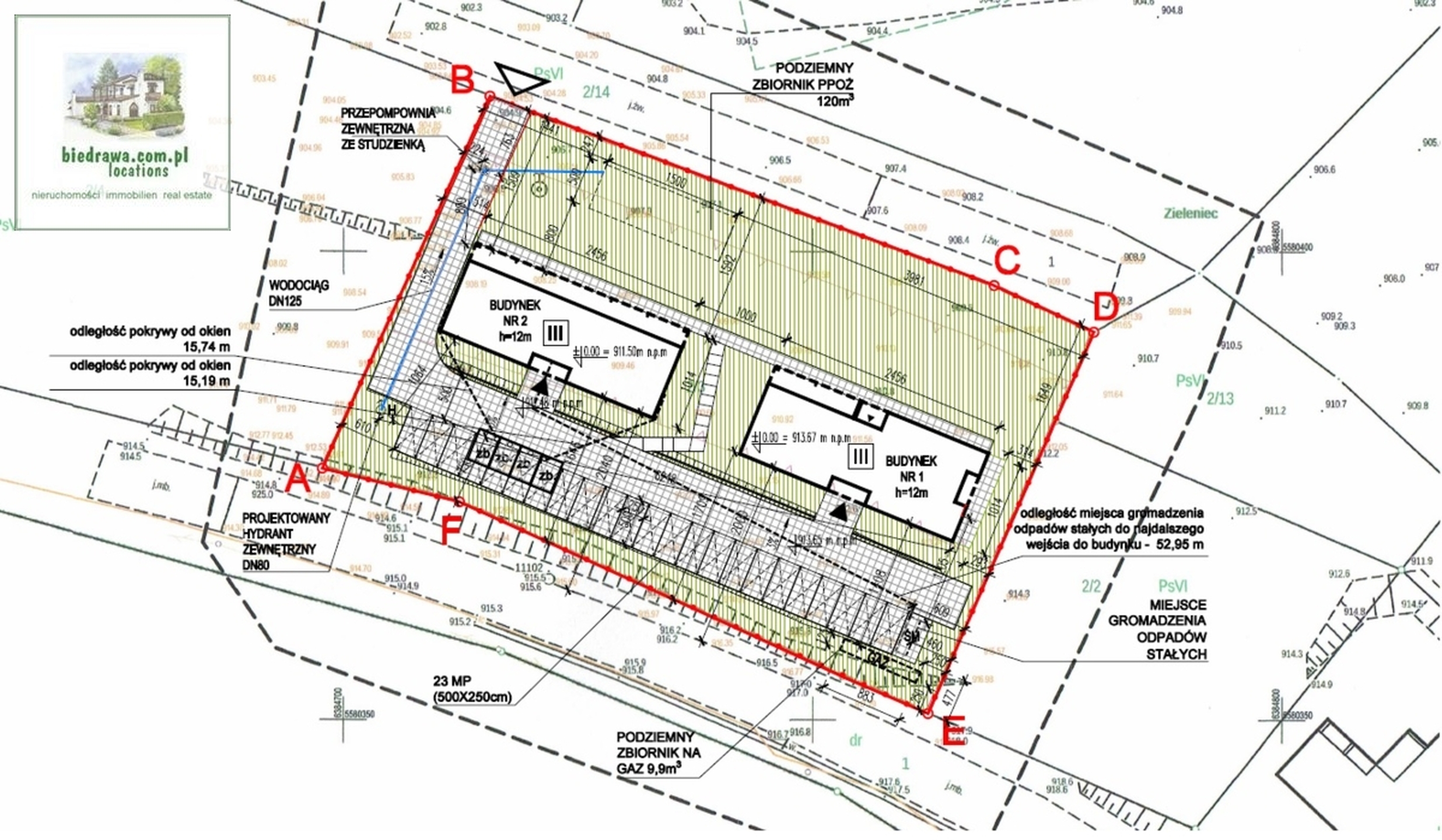 Zieleniec - działka z PnB, 2 budynki 15 apartamentów - zdjęcie 10