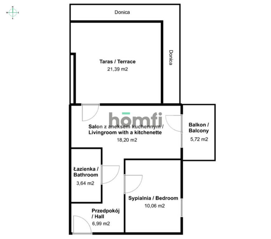 Mieszkanie 39,85 m², Gdańsk, Wrzeszcz, Bolesława Chrobrego - zdjęcie 18