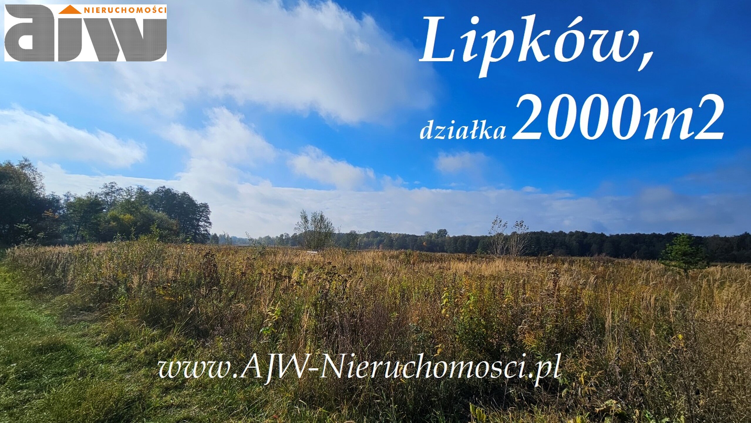 Lipków, działka 2000 m2 - zdjęcie 1