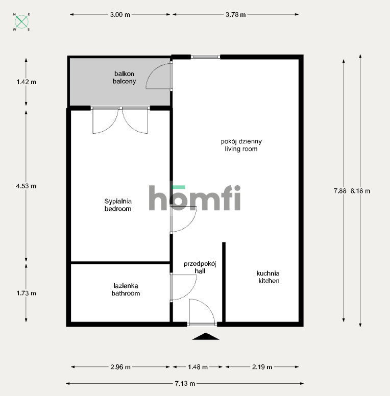 Mieszkanie 46,2 m², Kraków, Prokocim-Bieżanów, Górników - zdjęcie 18