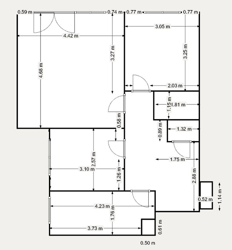 Mieszkanie 58,5 m², Kraków, Mistrzejowice, Osiedle Piastów - zdjęcie 15