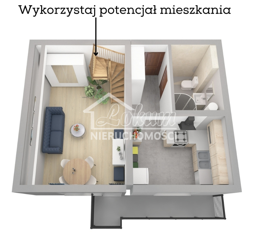 Mieszkanie 40,3&nbsp;m², Lubiszyn, Myśliborska - zdjęcie 7