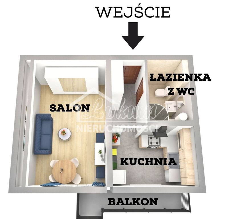 Mieszkanie 40,3&nbsp;m², Lubiszyn, Myśliborska - zdjęcie 6