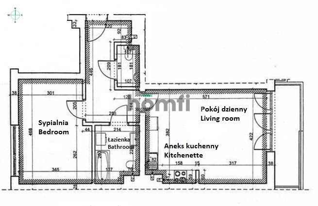 Mieszkanie 55,9&nbsp;m², Kraków, Podgórze, Przewóz - zdjęcie 12