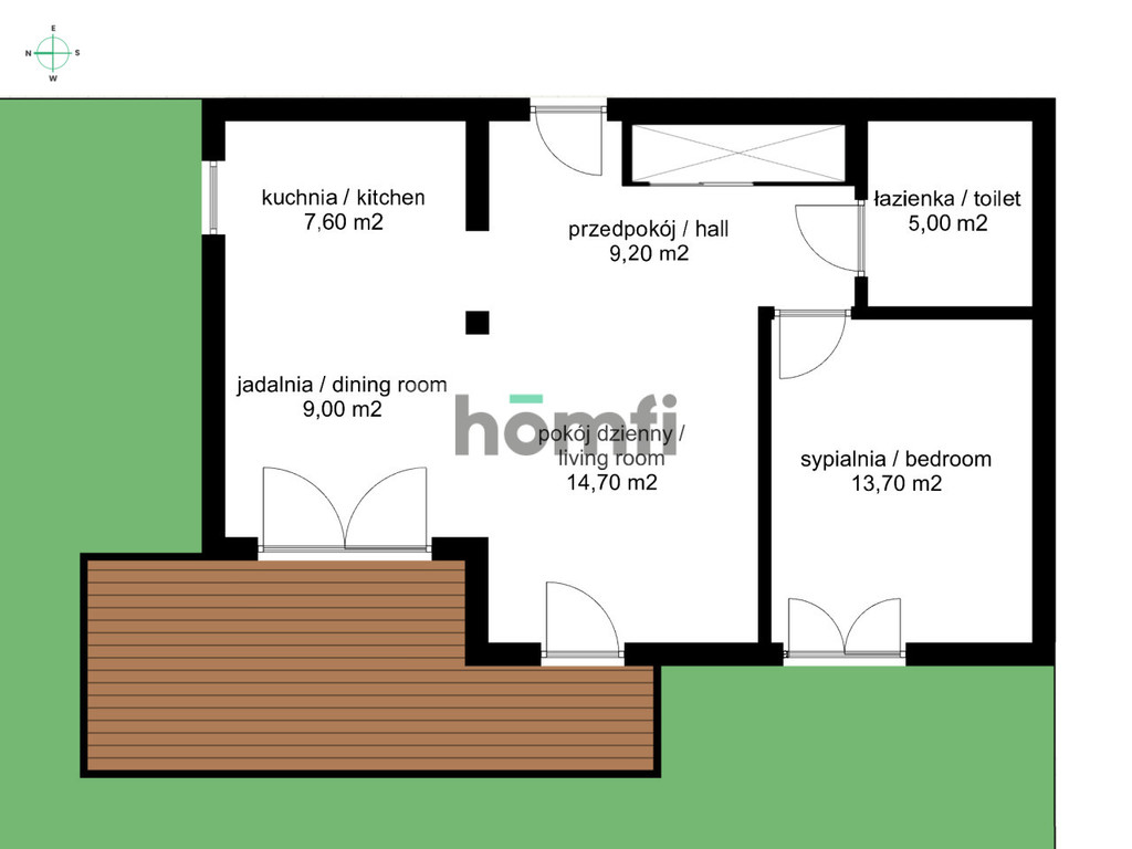 Mieszkanie 59,2&nbsp;m², Kraków, Czyżyny, Stanisława Lema - zdjęcie 19