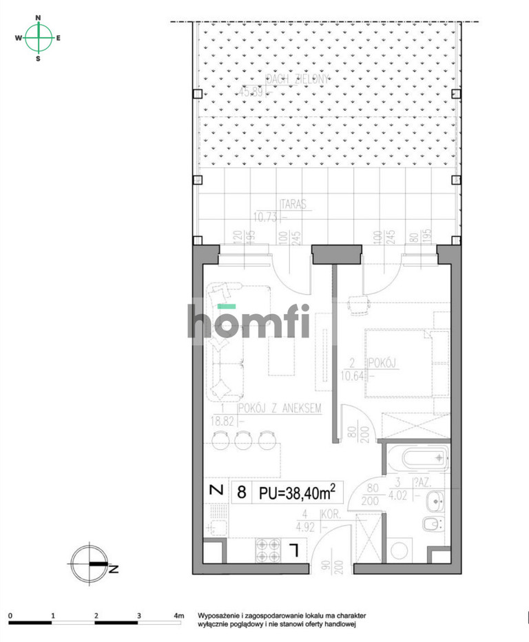 Mieszkanie 38,4 m², Łódź, Polesie, Nowe Sady - zdjęcie 2