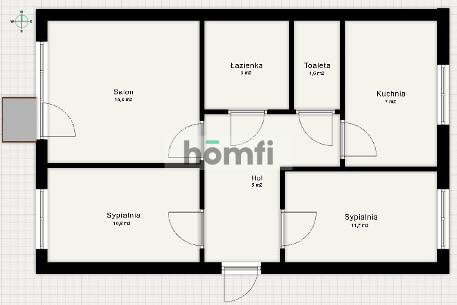 Mieszkanie 55,9 m², Kielce, Uroczysko, Warszawska - zdjęcie 15