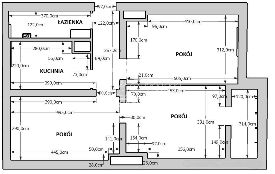 Mieszkanie 62&nbsp;m², Szczecin, Niebuszewo, Elizy Orzeszkowej - zdjęcie 18