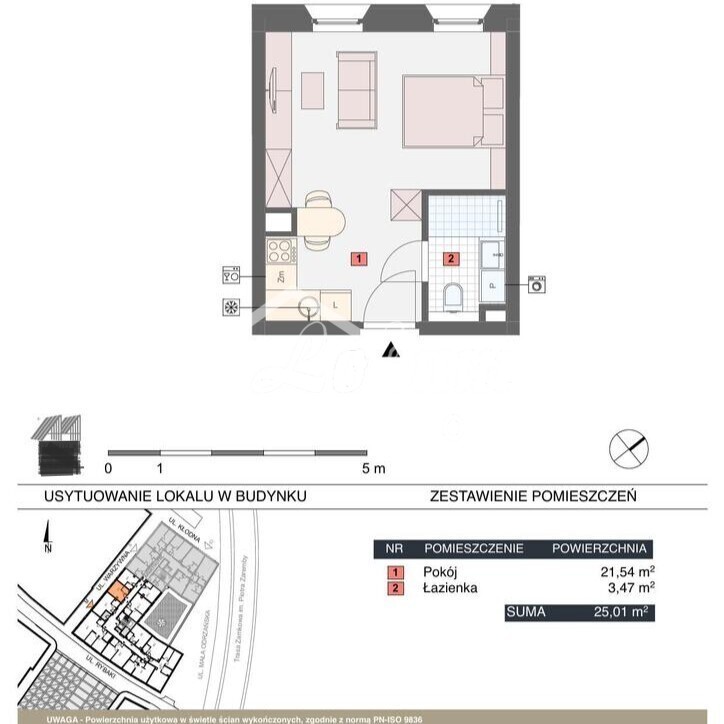Mieszkanie 25,01&nbsp;m², Szczecin, Stare Miasto, Warzywna - zdjęcie 8