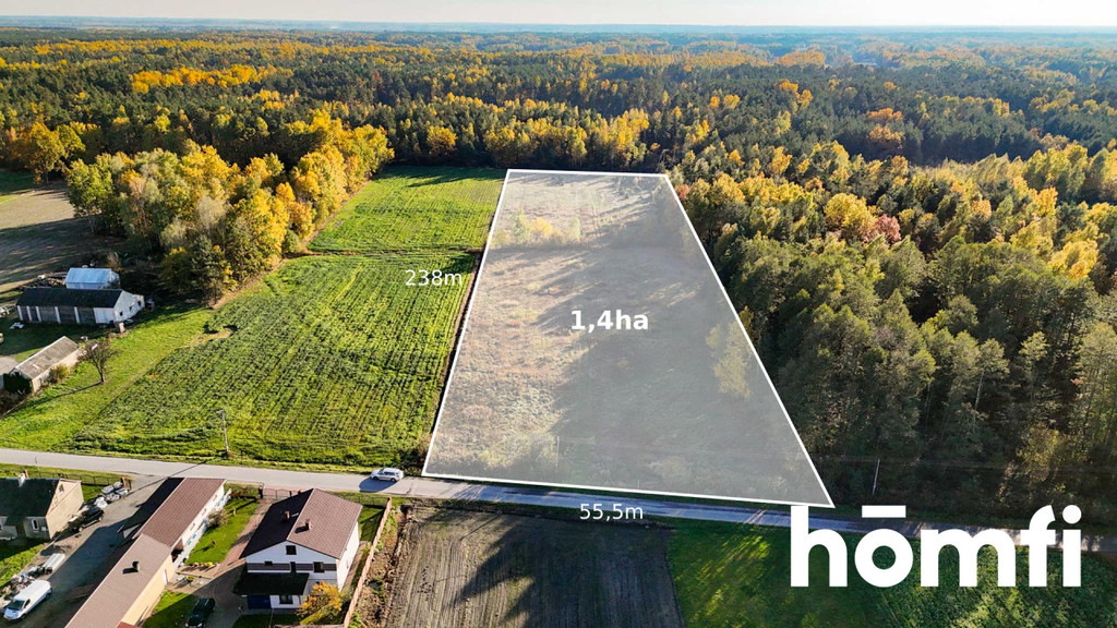 Działka budowlana 1,45 ha, Wólka Dąbrowska - zdjęcie 9