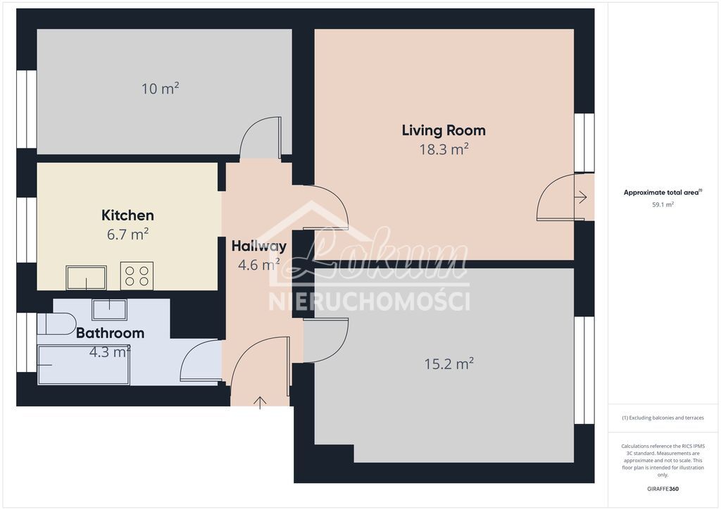 Mieszkanie 58,86&nbsp;m², Gryfino - zdjęcie 4
