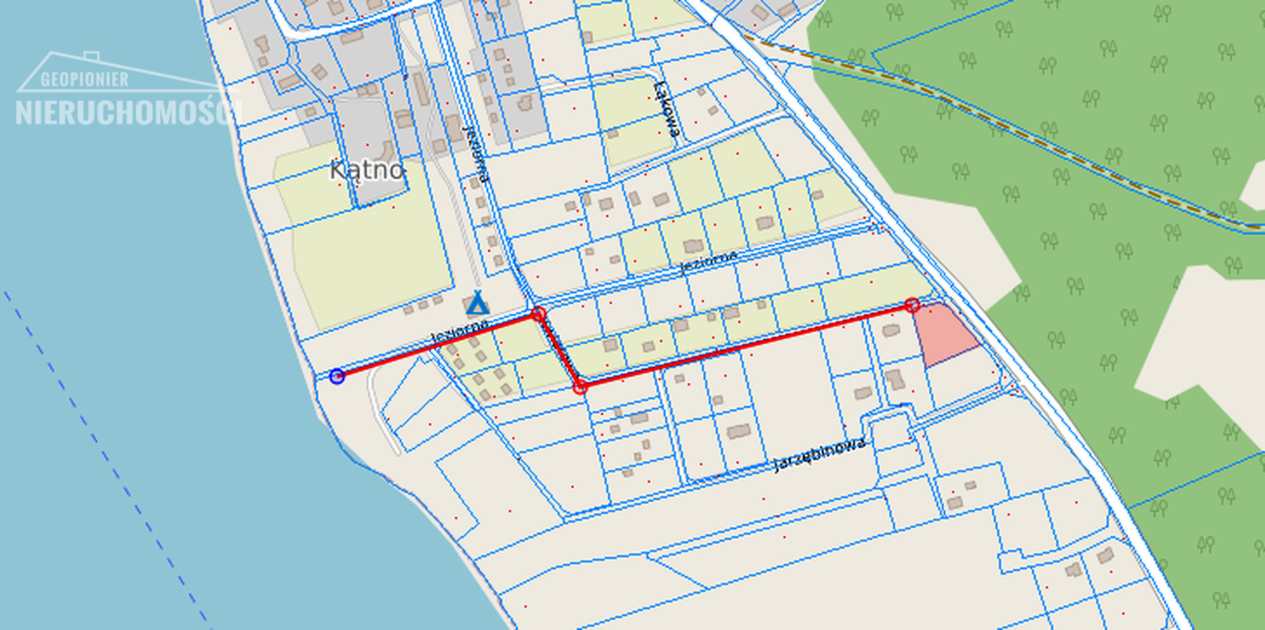 Kątno - działka budowlana, dostęp do plaży gminnej nad jeziorem Szeląg Wielki - zdjęcie 4