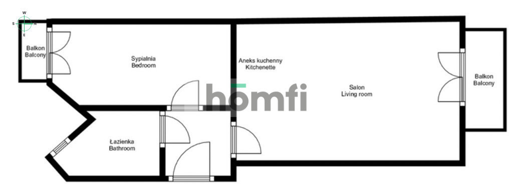 Mieszkanie 46,69&nbsp;m², Kraków, Kazimierz, Skałeczna - zdjęcie 8
