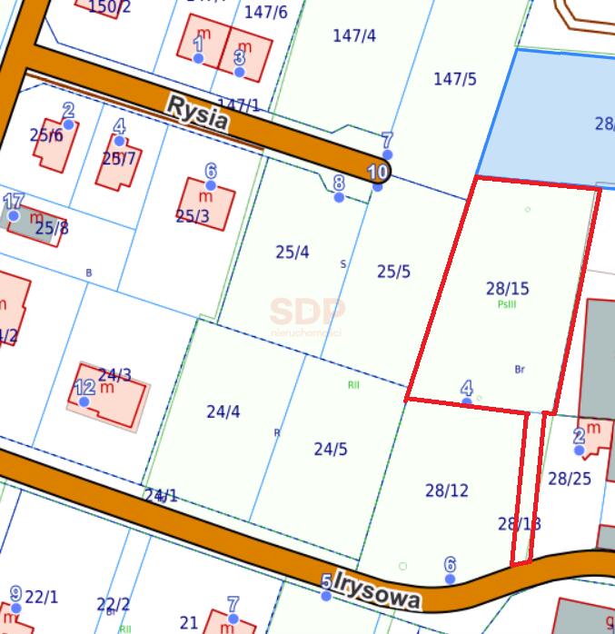 Działka inwestycyjna 1803 m², Suchy Dwór, Irysowa - zdjęcie 1