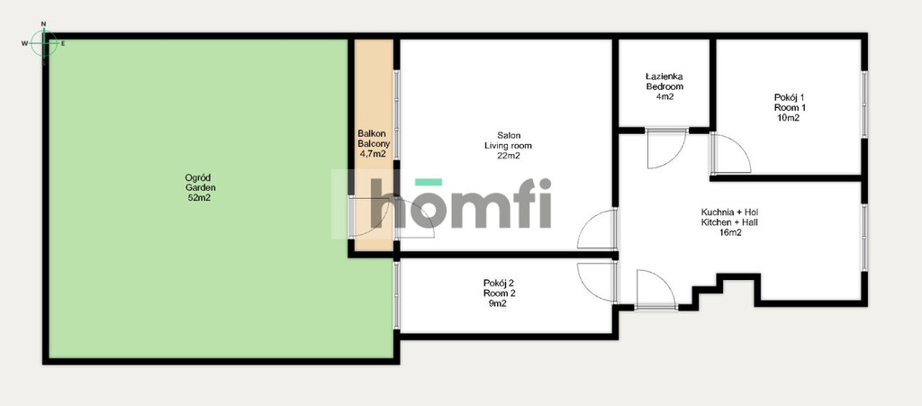 Mieszkanie 60,7 m², Białystok, Zielone Wzgórza, Storczykowa - zdjęcie 11