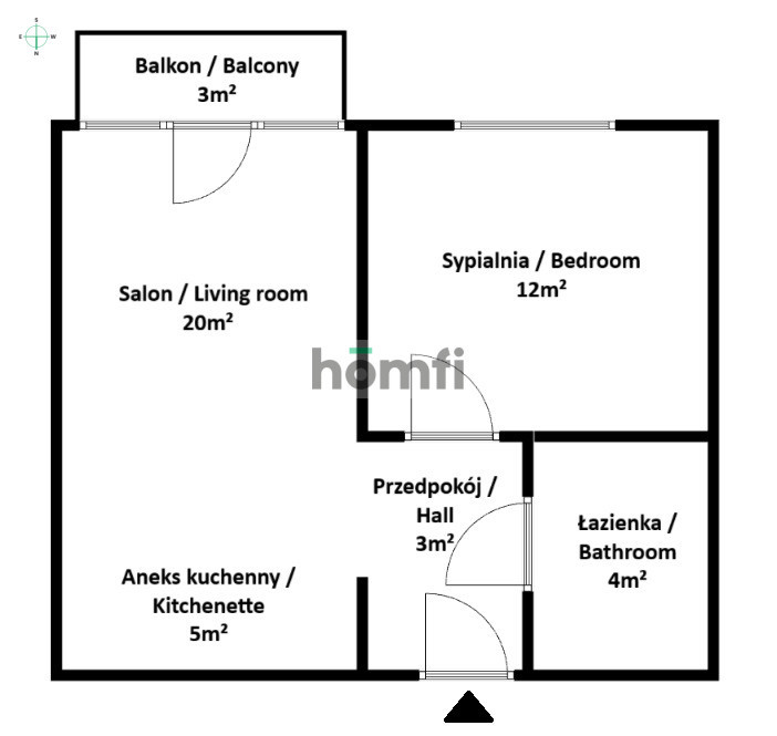 Mieszkanie 44,24 m², Gdańsk, Wrzeszcz, al. gen. Józefa Hallera - zdjęcie 13