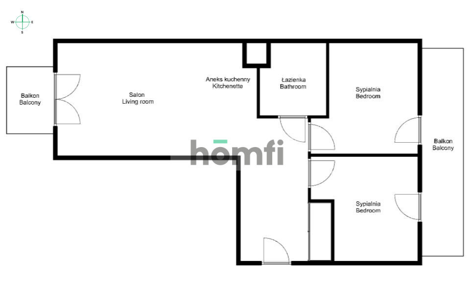 Mieszkanie 61&nbsp;m², Kraków, Prądnik Czerwony, Franciszka Bohomolca - zdjęcie 10