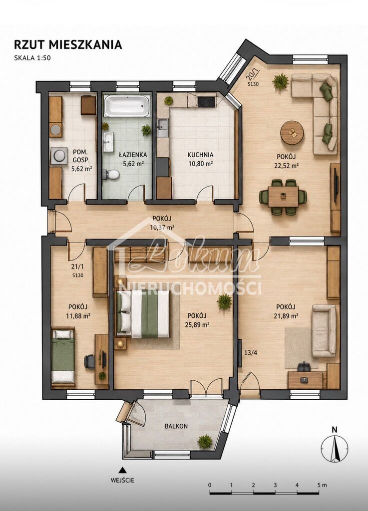 Mieszkanie 114,59 m², Szczecin, Centrum, Aleja Piastów - zdjęcie 3