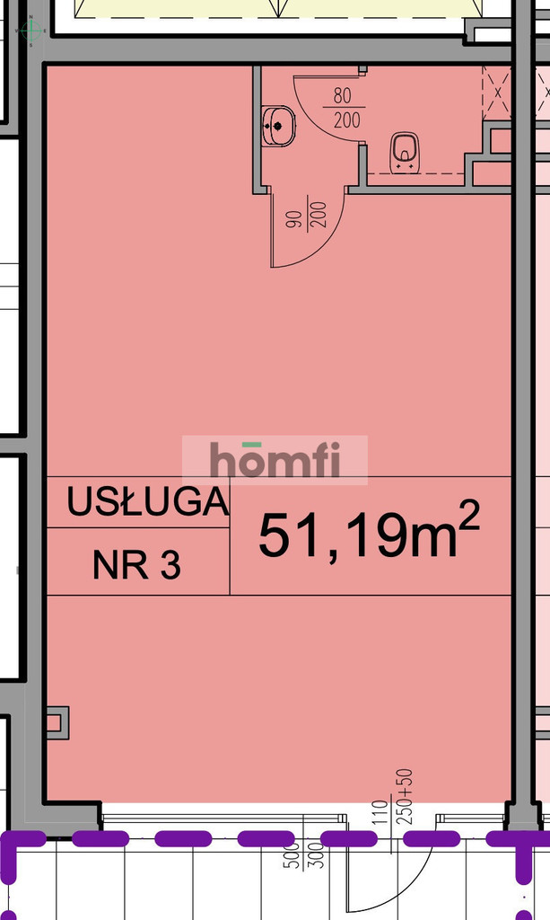 Lokal usługowy do wynajęcia, 51,19 m², Łódź, Polesie, Nowe Sady - zdjęcie 10