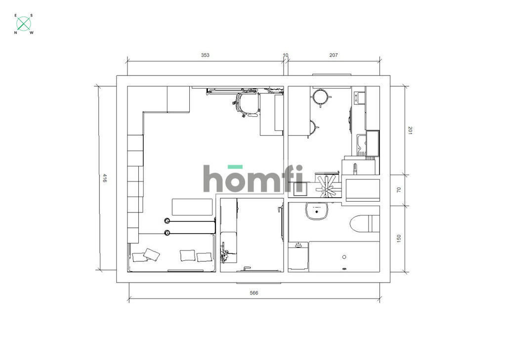 Mieszkanie 23 m², Lublin, Czechów Północny, Organowa - zdjęcie 8