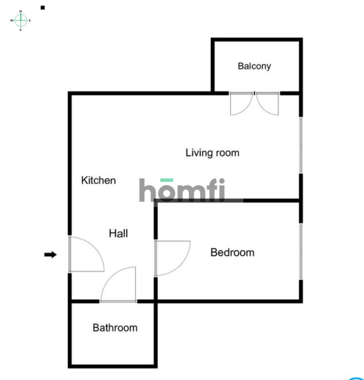 Mieszkanie 40&nbsp;m², Kraków, Podgórze, Borkowska - zdjęcie 12