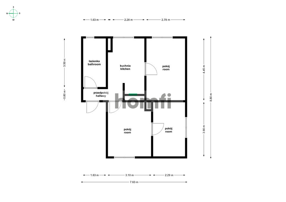 Mieszkanie 51,2 m², Wrocław, Fabryczna, Nowodworska - zdjęcie 11