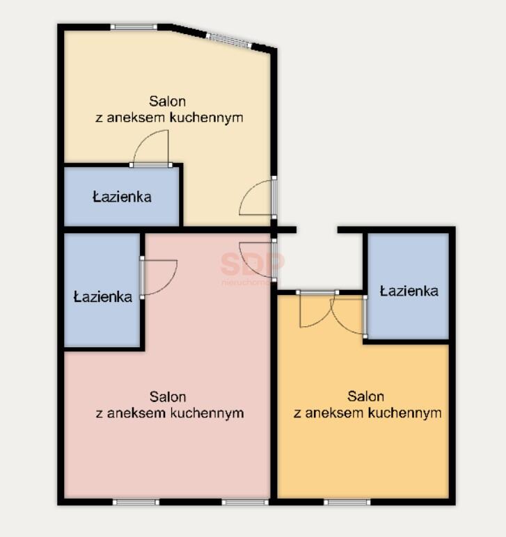 Mieszkanie 56 m², Wrocław, Śródmieście, Kaszubska - zdjęcie 12