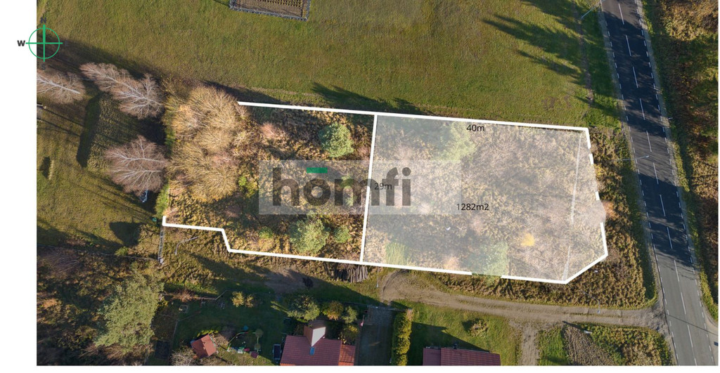 Działka budowlana 1282 m², Nożyno - zdjęcie 2