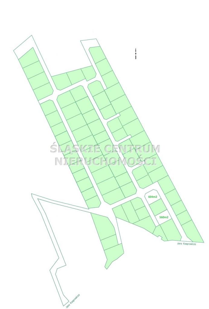 Działka budowlana 604 m², Zabrze, Biskupice, Kasprowicza - zdjęcie 3