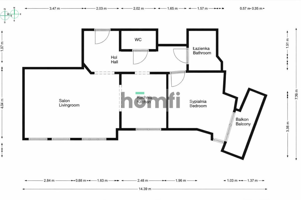 Mieszkanie 60,75 m², Radom, Śródmieście, Wolność - zdjęcie 18