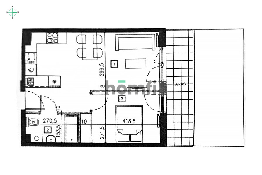 Mieszkanie 40,16 m², Władysławowo, Siedleckiego - zdjęcie 11