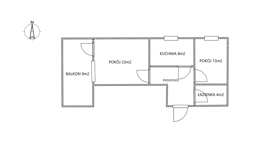Mieszkanie 55,6&nbsp;m², Lublin, Wrotków, Antoniego Słomkowskiego - zdjęcie 9