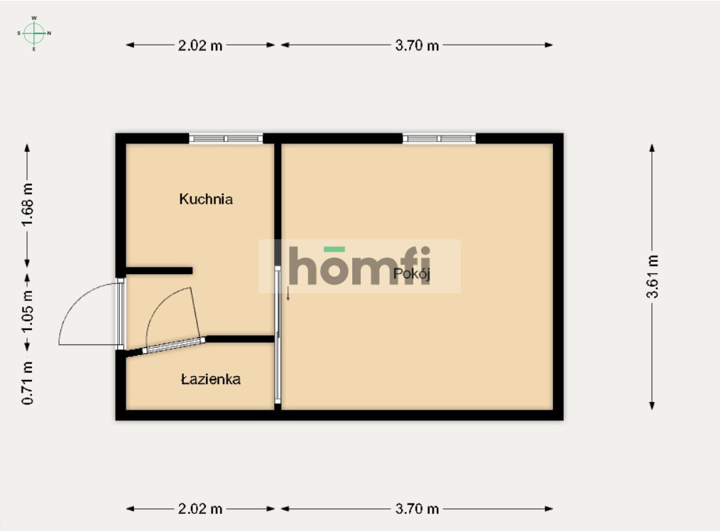 Mieszkanie 20,67 m², Łódź - zdjęcie 15