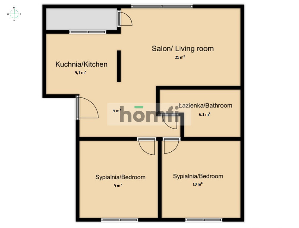 Mieszkanie 64,2&nbsp;m², Rzeszów, Podpromie - zdjęcie 13