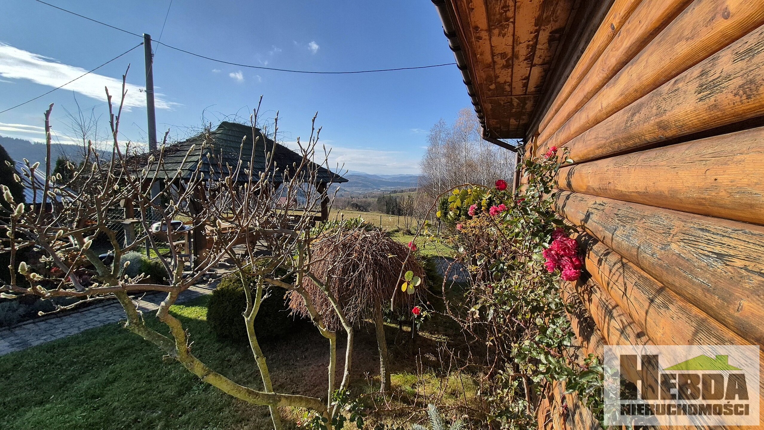 Pogórze Ciężkowicko - Rożnowskie, dom z bali drewnianych, okolice Paleśnicy , Zakliczyna - zdjęcie 5