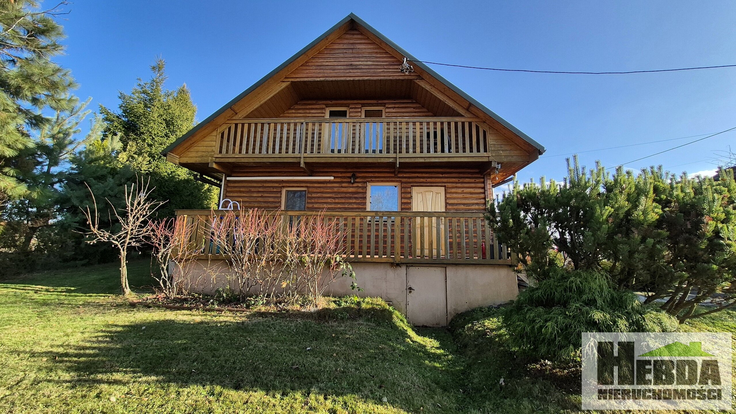 Pogórze Ciężkowicko - Rożnowskie, dom z bali drewnianych, okolice Paleśnicy , Zakliczyna - zdjęcie 1