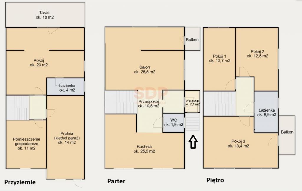 Dom 195&nbsp;m², Wrocław, Fabryczna, Białostocka - zdjęcie 3