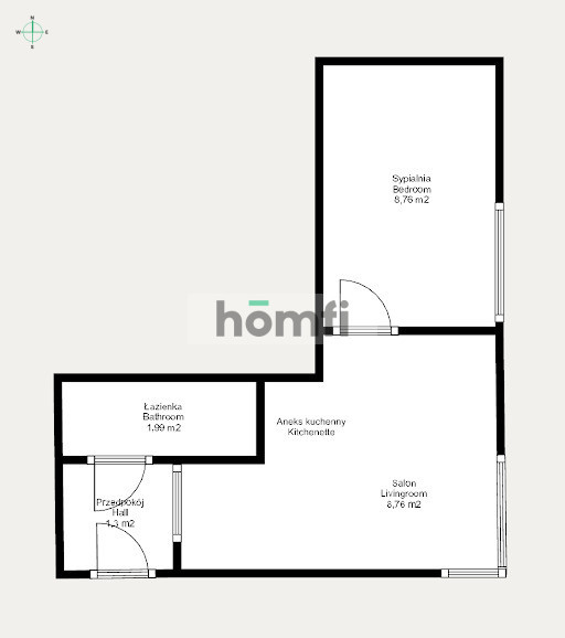 Mieszkanie 26 m², Kraków, Stare Miasto, Tadeusza Pawlikowskiego - zdjęcie 10
