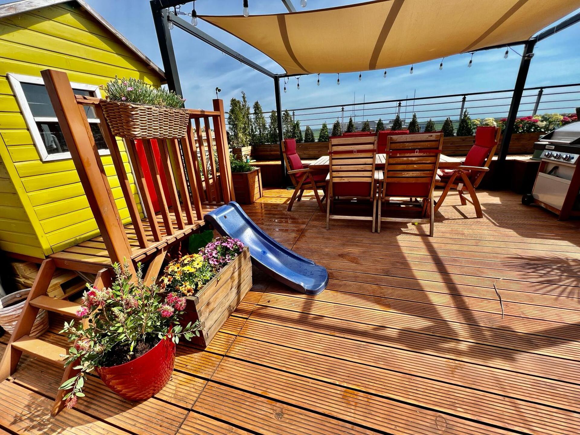 Niepowtarzalny lux apartament z ogromnym 100 m2 tarasem, 4 pok 136m2, 2 łazienki, 2 garaże Osiedle strzeżone. - zdjęcie 17