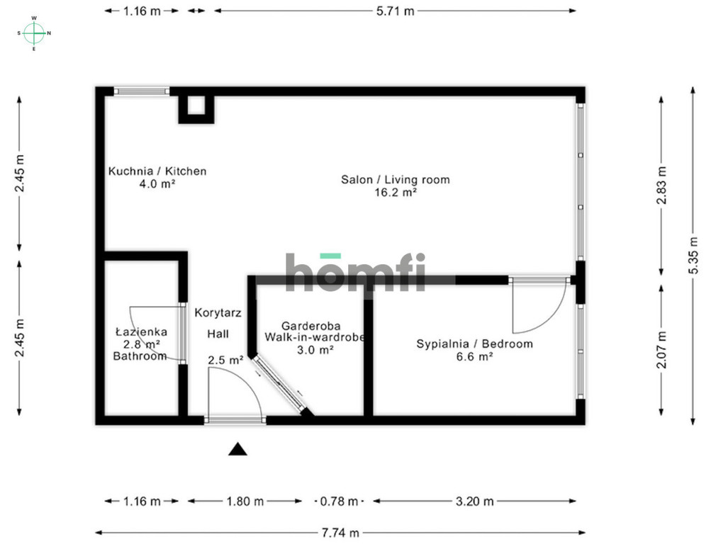 Mieszkanie 35,5 m², Wrocław, Stare Miasto, Inowrocławska - zdjęcie 18