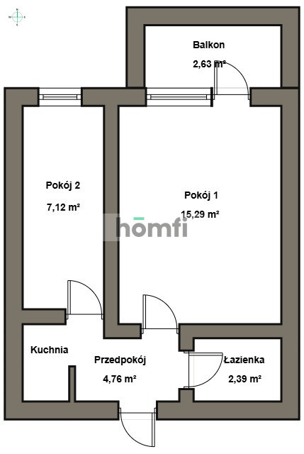 Mieszkanie 30 m², Kraków, Prądnik Biały, Józefa Wybickiego - zdjęcie 14
